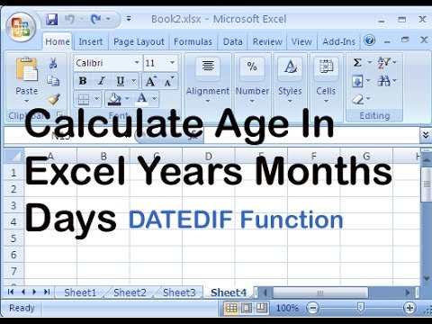 calculate age in excel years months days calculate age in excel years months days
