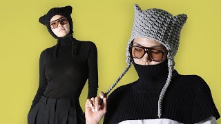 초보도 쉽게 완성! 캣비니 이어플랩 / Crochet Cat Beanie Earflap Pattern