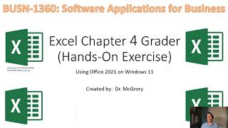 Excel Chapter 4 Grader Hands-on Exercise
