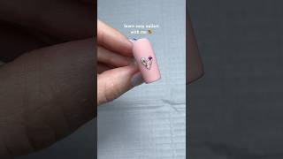 Learn easy nailart with me#1 3D glass heart encapsulated flower💐 #nailart #naildesign #nailtutorial