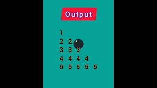 #71🖥🖲Pattern Printing program🖥 C Language Tutorial👨‍🏫📂📓#shorts #coding
