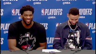 Ben Simmons Laughs At Joel Embiid’s Apology For Throwing Elbow At Allen | 76ERS vs. NETS | 4.15.2019