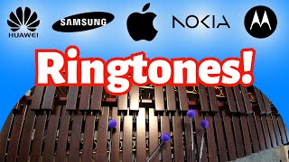 10 ICONIC Ringtones played on percussion instruments!