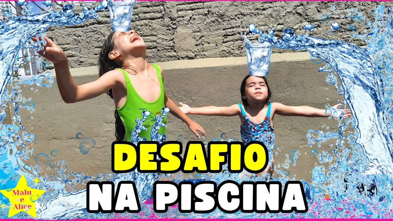 Desafio Na Piscina Com Equilibrio Brincadeira Do Equilíbrio Na Piscina