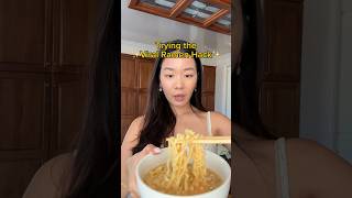 Trying the VIRAL RAMEN HACK 🍜