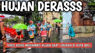 HUJAN DERAS MENGHANTAM PULAU BALI? SITUASI BANDARA KE PANTAI KUTA BALI