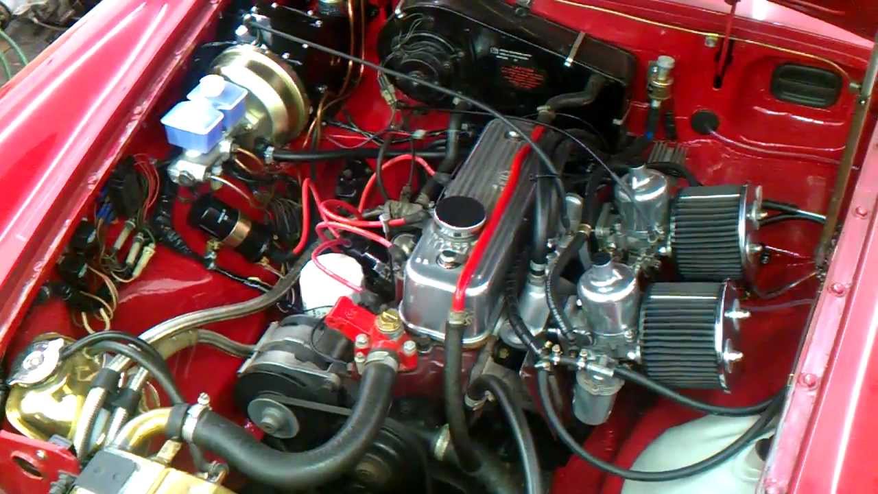 MGB Engine Bay Refurb Progress. (more To Do) - YouTube