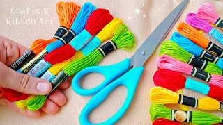 It's so Beautiful ❤️🌟 Superb Craft Idea with Embroidery Floss - DIY Easy Embroidery Floss Doll