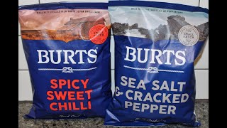 Burts British Potato Chips: Spicy Sweet Chili and Sea Salt \u0026 Cracked Pepper Review