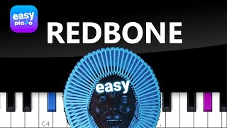 Redbone Childish Gambino | EASY PIANO TUTORIAL