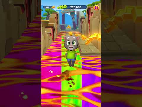 TALKING TOM GOLD RUN – TODOS LOS PERSONAJES FUSIONAN SLIME, BLUEBERRY Y STRAWBERRY DOWN MOMENTO DIVERTIDO EN CÁMARA LENTA