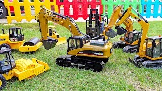 [30분] 중장비 자동차 장난감 포크레인 덤프트럭 블럭놀이 Car Toy with Excavator Truck Play