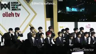 181220 WANNA ONE, NCT 127 Reaction To RED VELVET @ korea Popular Music Award (KPMA)