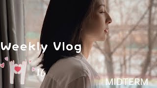 Weekly Vlog 16 Midterm Week 我被考试打倒了