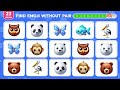 find the odd one out nature edition 🍏🐼🦖 easy medium hard ultimate emoji quiz