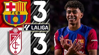🎥 Barcelona vs. Granada [3-3] - Match Review (La Liga 2023/2024)
