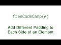 Basic CSS - Add Different Padding to Each Side of an Element - freeCodeCamp