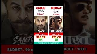 Bharat 🆚 Sanju movie comparison || Box Office || collection #shorts