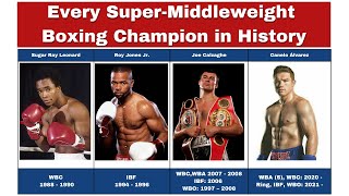 All World Super-Middleweight Boxing Champions in History | WBA, WBC, IBF, WBO an