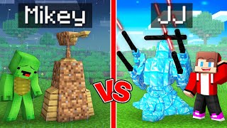 Mikey POOR vs JJ RICH TOWER DEFENSE Survival Battle in Minecraft (Maizen)