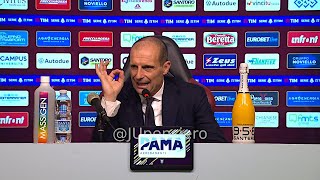 ALLEGRI post Salernitana-Juve 1-2 conferenza stampa: "Fermo, calma! Il VAR è soggettivo! Vlahovic.."