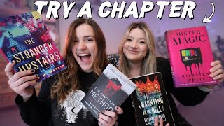 TRY A CHAPTER feat. NEW HORROR and THRILLER books 👻 (and feat. my sister)