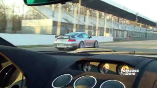 Lamborghini Superleggera vs. Porsche 996 GT2 Track Battle!