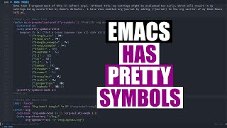 Transform Words Into Pretty Symbols In Emacs