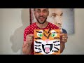 create a tiger collage with printed stripes