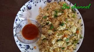 #Kalacooking Street style ಎಗ್ ಫೈಡ್ ರೈಸ್ | egg fried rice in kannada  recipe | Street food........