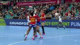 ESPAGNE VS FRANCE  Handball Championnat du monde féminin 2015 8e de finale