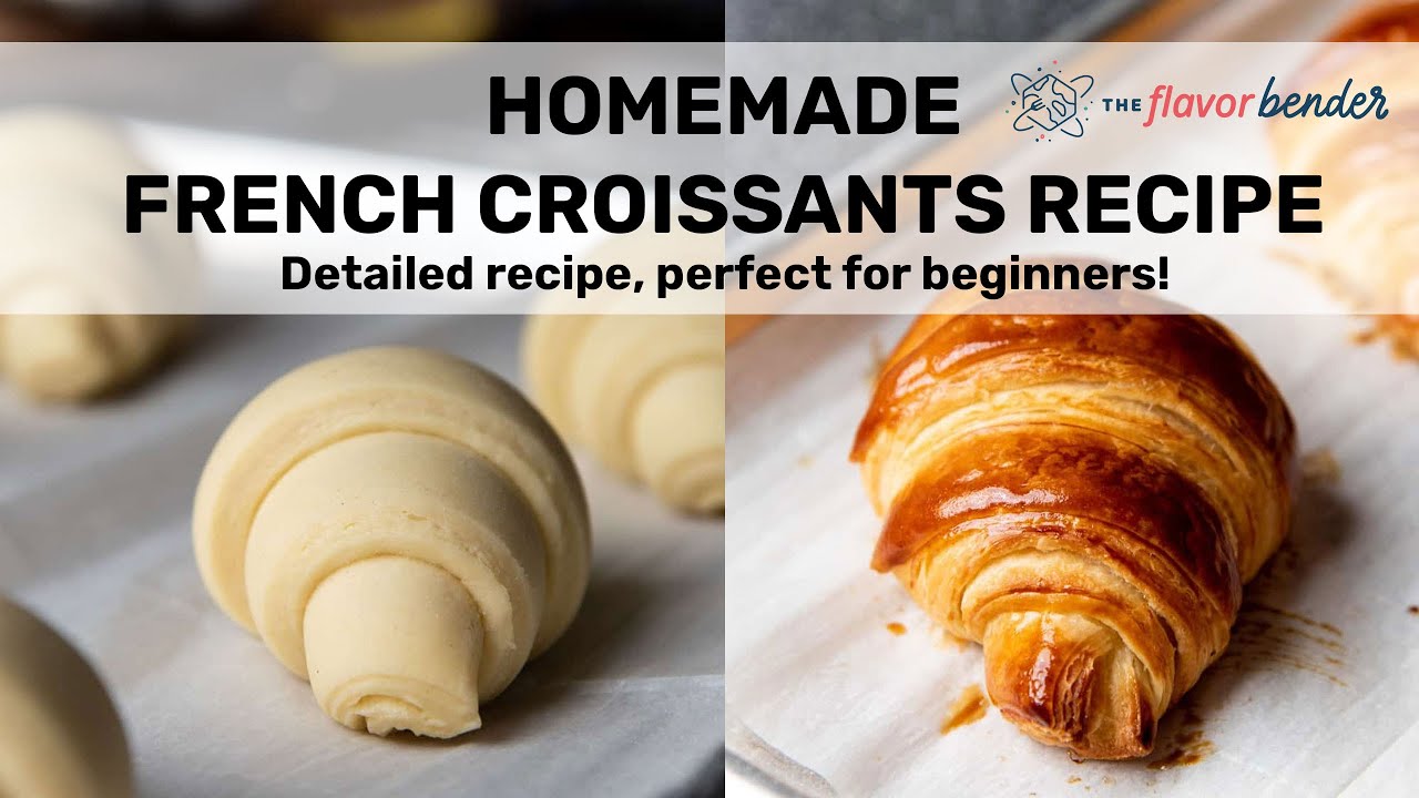 Homemade French Croissants Step By Step Recipe Youtube