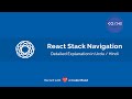 Getting Started Hindi/Urdu React Navigation v5 in React Native | Stack Navigator Tutorial Hindi/Urdu