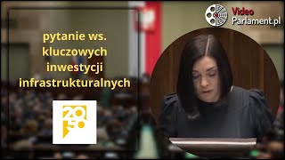 PSL-TD - pytanie ws. kluczowych inwestycji infrastrukturalnych