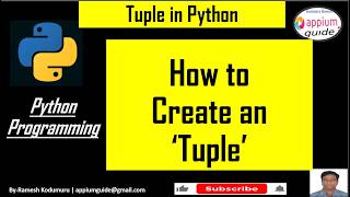 How to Create a “Tuple” | Python Tutorial for Beginners