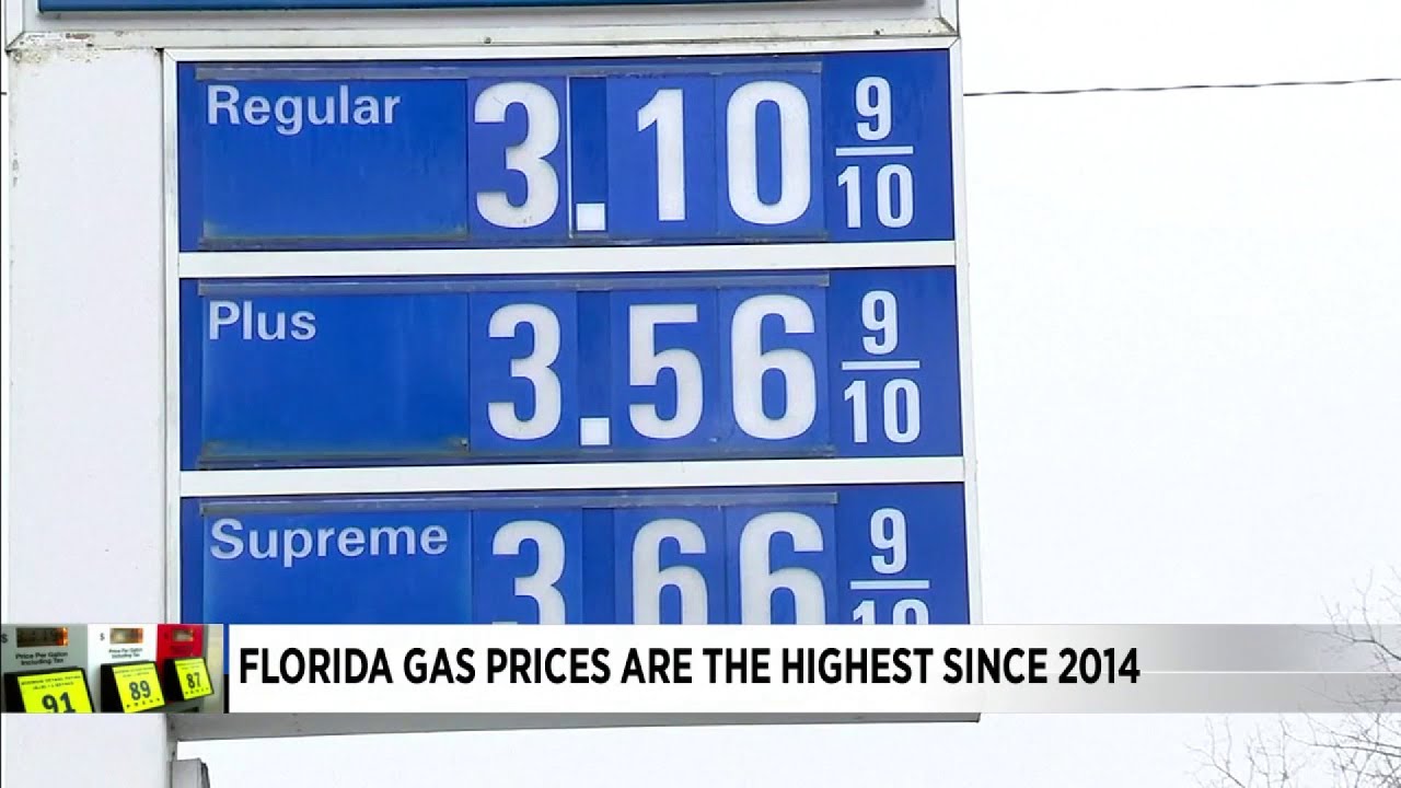 Florida Gas Prices Soar To Levels Not Seen In Almost 7 Years - YouTube