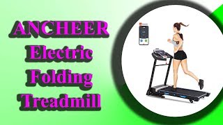 ANCHEER Electric Folding Treadmill | Fitness Treadmill | APP Control for Home & Gym Cardio Fitness