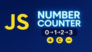 Simple Number Counter with HTML, CSS & JavaScript | Step-by-Step Tutorial for Beginners