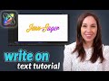 How to Make Text Write on in Apple Motion
