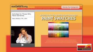 Activities for Those Who Have Dementia - Paint Swatches