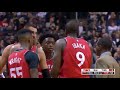 NBA James Johnson vs Serge Ibaka Fight 2018 Heat vs Raptors