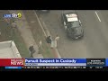 Pursuit suspect taken into custody in Pasadena