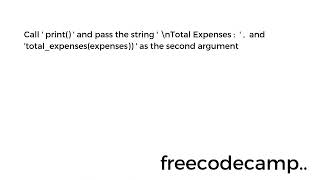 Learn Lambda Functions by Building an Expense Tracker | Python Beta Cert | Step 36