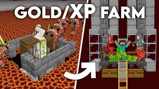 Minecraft Easiest Gold/XP Farm 1.20 | AFK Extremely Efficient!