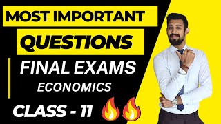 Most Important questions | Economics | Chapterwise Class 11