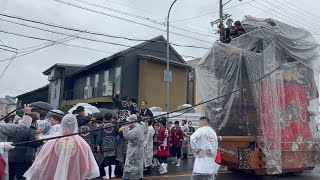 成岩地区　北村成車　協和地区　砂子組白山車・西組協和車　出会い　2023年4月15日