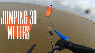 Jumping 30 Meters High! | Kitesurfing During Storm Evert