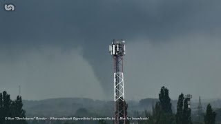 Nem mezociklonális tornádó Debrecen keleti oldalán (2017. május 13.)