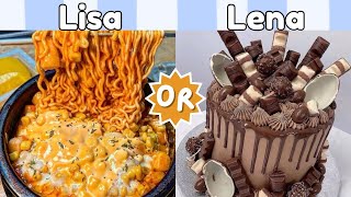 LISA OR LENA || Food Edition (Random) #lisa #lena #food #lisaorlenafood #trendingvideo