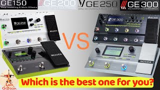 MOOER GE 150 vs GE 200 vs GE 250 vs GE 300: sound and  technical differences!